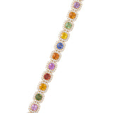 Multi Color Sapphire Bracelet