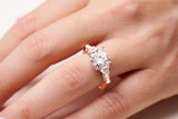 Square Cushion Cut Diamond Engagement Ring