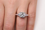 Square Cushion Cut Diamond Engagement Ring