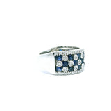 Sapphire & Diamond Dot Band