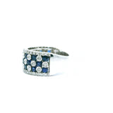 Sapphire & Diamond Dot Band