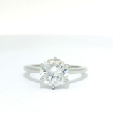 Six-Prong Round Brilliant Solitaire Diamond Engagement Ring