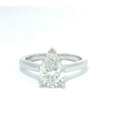 Pear Shape Solitaire Diamond Engagement Ring