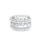 Bezel Set Diamond Bead Ring