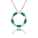 ETERNITY  Pendant BLUE SAPPHIRES & DIAMONDS or...