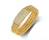 Hulchi Belluni Wide Pave Tresore Bracelet