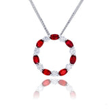 ETERNITY  Pendant BLUE SAPPHIRES & DIAMONDS or...
