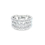 Bezel Set Diamond Bead Ring