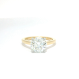 Round Brilliant Solitaire Diamond Engagement Ring - Two-Tone