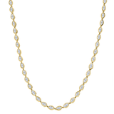 Bezel-Set Marquise Diamond Necklace