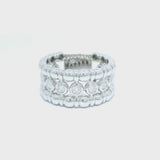 Bezel Set Diamond Bead Ring