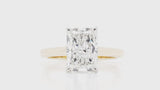 Hidden Halo Radiant Cut Diamond Engagement Ring