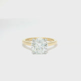 Round Brilliant Solitaire Diamond Engagement Ring - Two-Tone