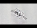 Royal Asscher & Marquise Accent Diamond Ring