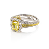 Fancy Intense Yellow Diamond Ring
