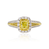 Fancy Intense Yellow Diamond Ring
