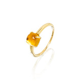 Citrine Cabochon Ring