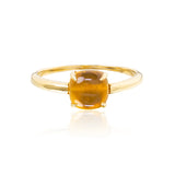 Citrine Cabochon Ring