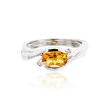 Oval Citrine Ring
