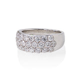 Three Row Diamond Band