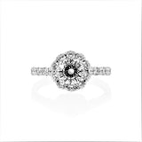 Round Brilliant Diamond Halo Engagement Ring