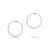 Diamond Pave Hoop Earrings