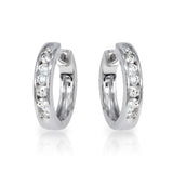Channel Set Diamond Huggies