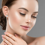 Diamond Pave Disc Earrings