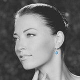 Blue Topaz Drop Earrings