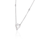 Mini heart pendant with diamonds. 50cttw.