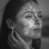 18K WHITE GOLD STRAIGHT RAINDROP DIAS. EARRINGS   1.25 CTW.