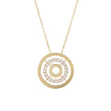 18 kt. rose gold diamond necklace, .67 ct. t.w. diamonds, eternita collection - italy