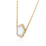 Mother of Pearl & Diamonds, Created in Italy.