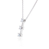 Triple diamond pendant