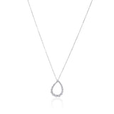 Pear-Shaped Graduated Diamond Pendant
