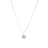 Diamond pendant with halo