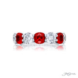 Ruby & Diamond 7-Stone Ring