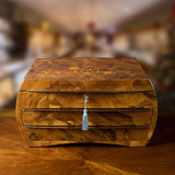 Brasilian Walnut, Handmade in Italy, limited edition jewelry box