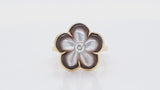 Black Mother-of-Pearl Fiore Ring