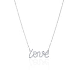 Diamond "Love" Pendant