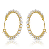 Baby Akoya Pearl Hoop Earrings