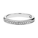 Rounded Petite Pave Diamond Band