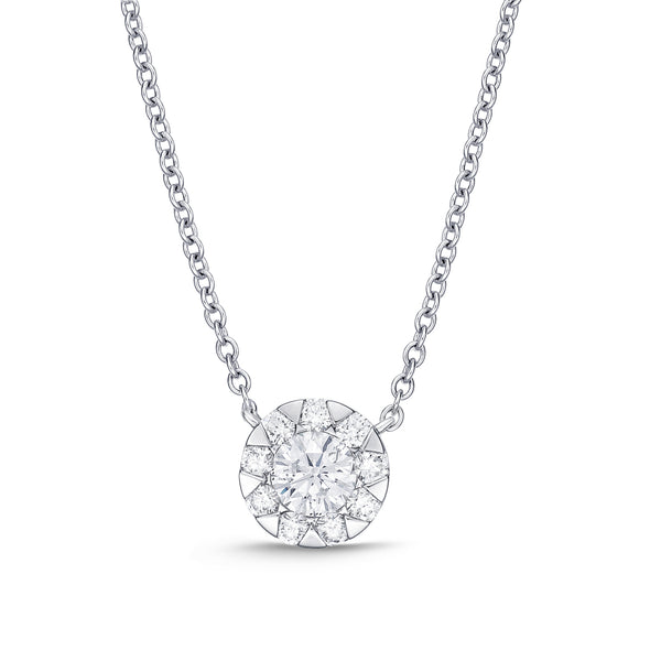Bouquet Everyday Diamonds and White Gold Necklace .10 ct.