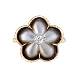 Black Mother-of-Pearl Fiore Ring