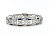 Art Deco Period, Diamond and Sapphire bracelet