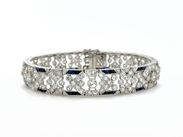 Art Deco Period, Diamond and Sapphire bracelet