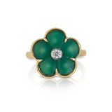 Green Fiore Ring