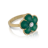 Green Fiore Ring