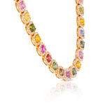 Multi Color Sapphire Necklace