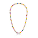 Multi Color Sapphire Necklace